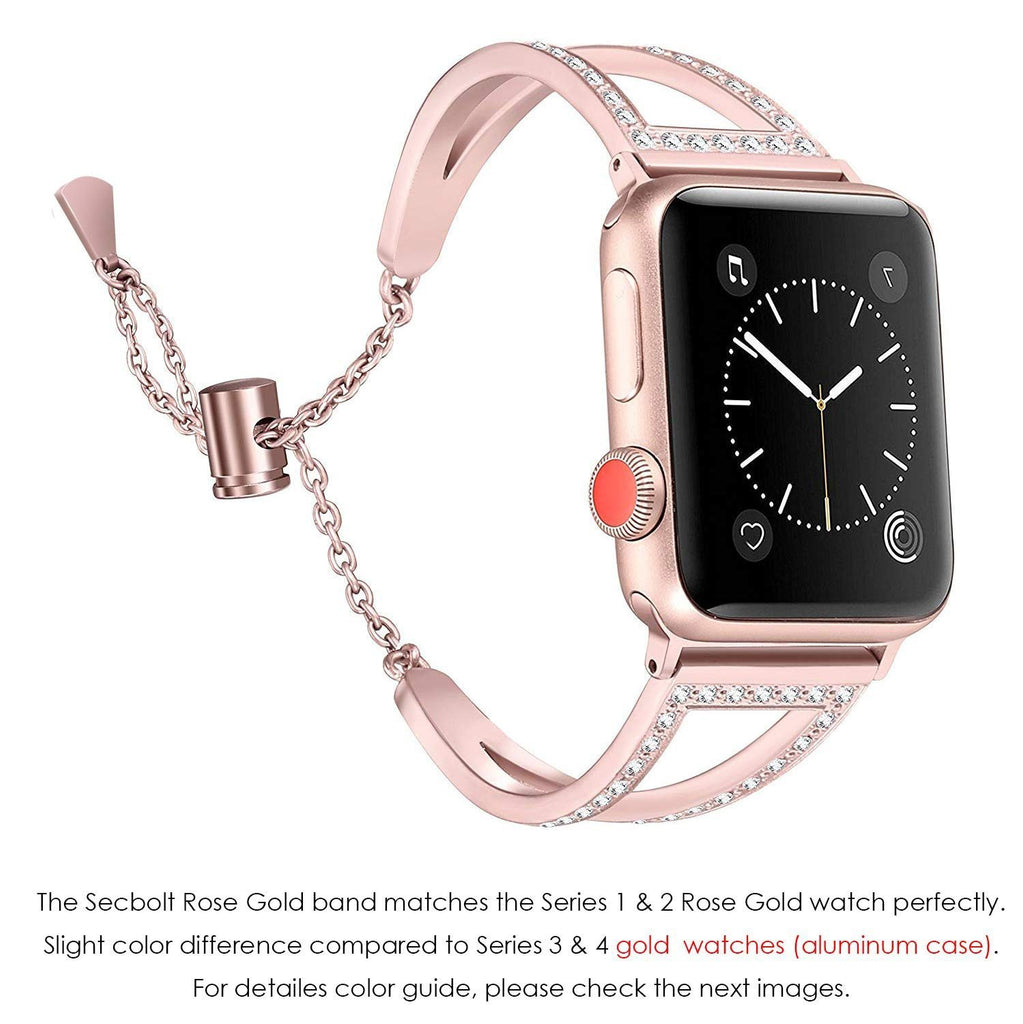Apple Apple Watch Series 5 4 3 2 Band, New Diamond Watch Bands, Stainless Steel Strap Women Bracelet 38mm, 40mm, 42mm, 44mm - US Fast Shipping