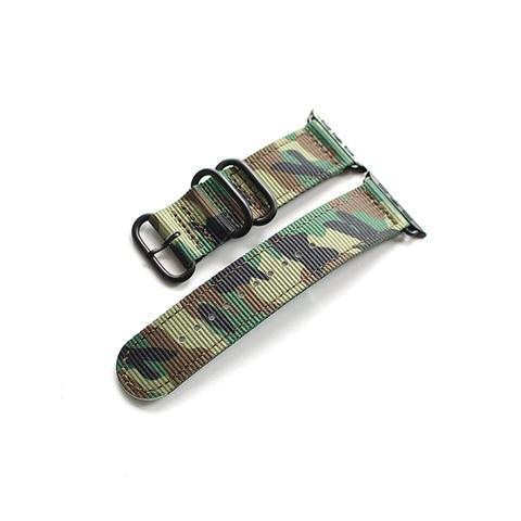 Apple Army green buckle / 38mm Apple Watch Series 5 4 3 2 Band, Camouflage Sport Style Military Tactical Watchband, Men's Nylon Strap 38mm, 40mm, 42mm, 44mm