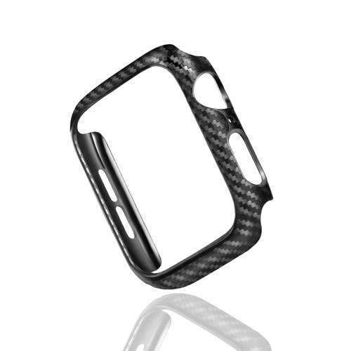 Apple black / 38mm Watch case Frame Carbon Protective Case For Apple Watch 4 bands 42mm 44mm 38mm 40mm watch covers Bumper for iwatch series 3 2 1 Accessories - USA Fast Shipping