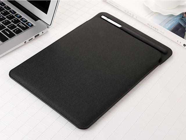 Apple Black NEW iPad Pro 10.5 11 Linen finish Sleeve Case bag  for A1980  with pencil holder
