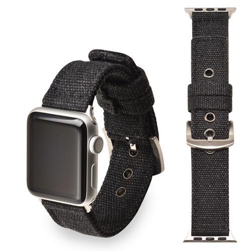Apple black  Silver buckle / 38mm/40mm Sport Nylon strap for apple watch 4 44mm 40mm iwatch band 42 mm 38mm watchband  bracelet apple watch 3 2 1 Accessories US Fast Shipping
