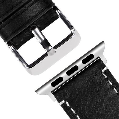 Apple black strap / For Apple Watch 38mm Faux leather Apple Watch Bands 38mm 40mm 42mm 44mm, Watch Accessory Strap Bracelet Apple Watch Series 4/3/2/1