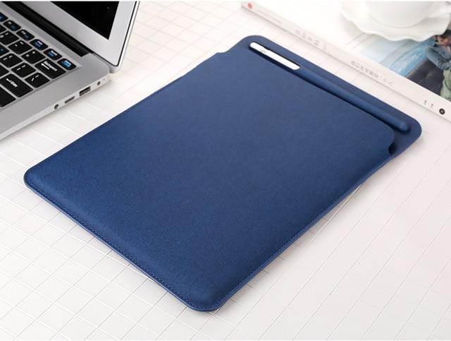 Apple Blue NEW iPad Pro 10.5 11 Linen finish Sleeve Case bag  for A1980  with pencil holder
