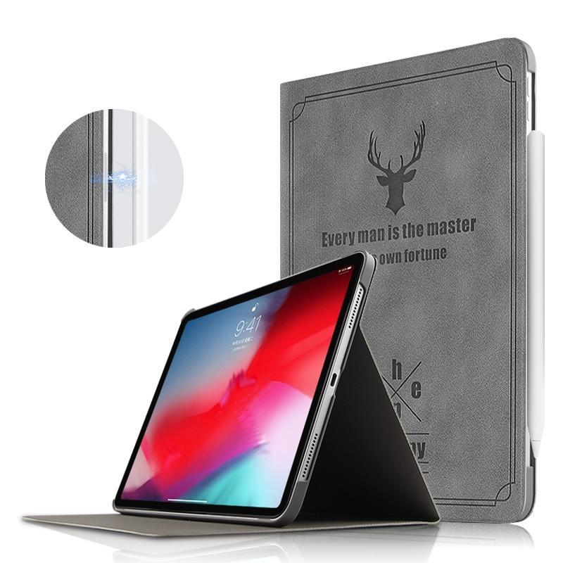 Apple Case For iPad Pro 11 2018 Protective Cover Leather Smart Case For Apple new ipad pro11 iPad 11"Tablet With Auto Sleep/Wake Up