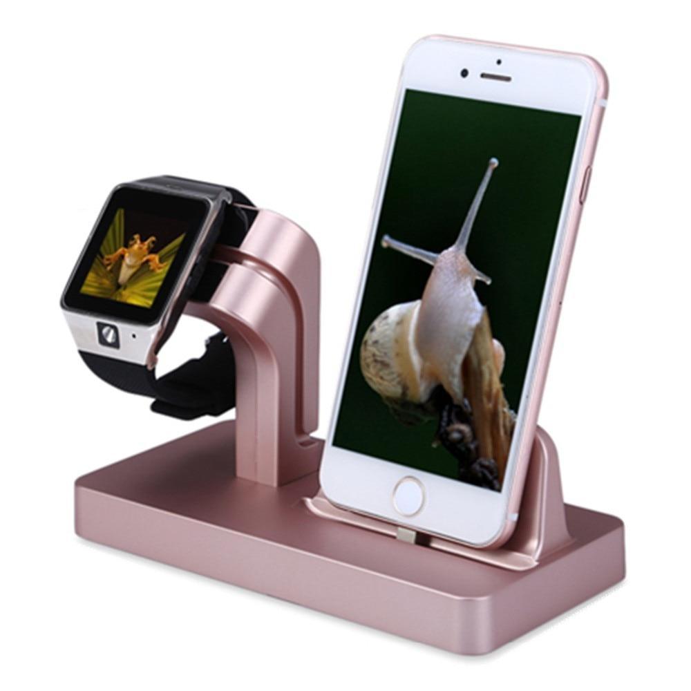 Apple Charging Dock Stand Holder For Apple watch band 4 42mm 38mm iwatch 44mm 40mmIPhone X 87 7/8 Plus 6S plus charger station
