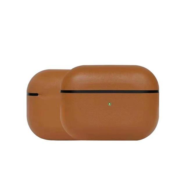 Apple China / Brown For AirPods Pro Genuine Leather Earphone Protective Case Skin Cover Hot Against Bumps Super Thin Shockproof For AirPods Pro on AliExpress