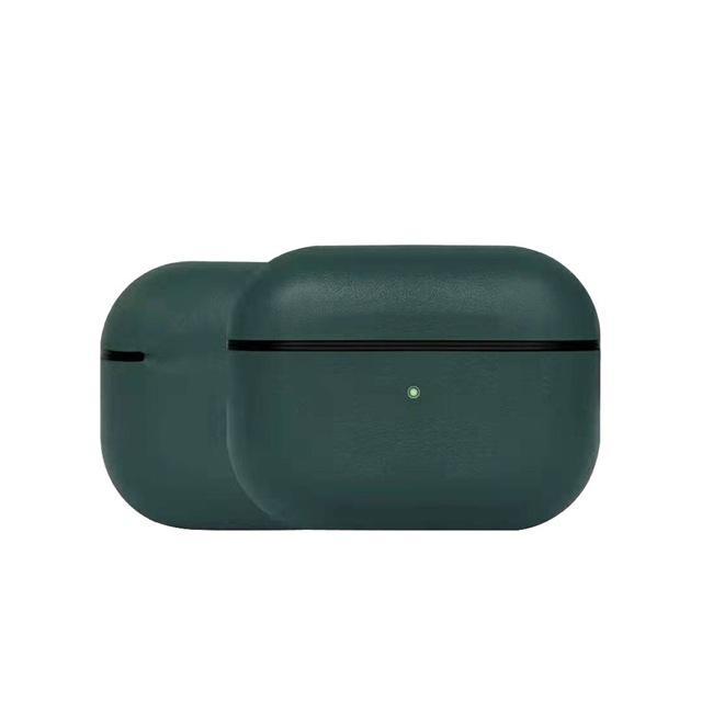 Apple China / Green For AirPods Pro Genuine Leather Earphone Protective Case Skin Cover Hot Against Bumps Super Thin Shockproof For AirPods Pro on AliExpress
