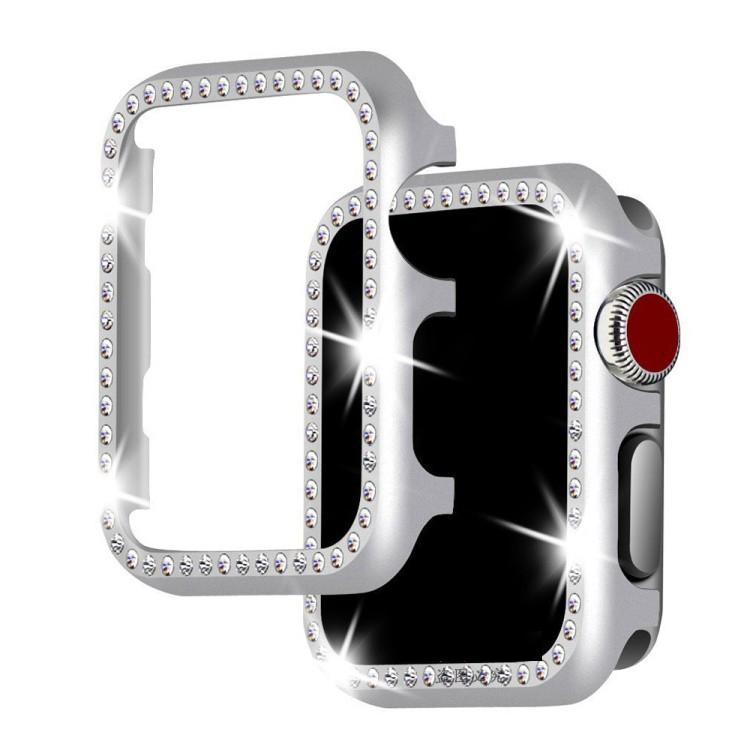 Apple Diamond case For Apple watch band 42mm/44mm strap iwatch 4/3/2 40mm/38mm Aluminum alloy Crystal protective cover bezel shell - USA Fast Shipping