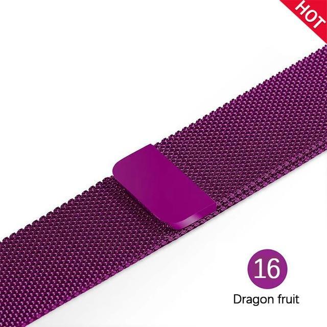 Apple Dragon fruit / For 38MM and 40MM milanese loop for apple watch Series 1 2 3 4 5 band for iwatch stainless steel strap Magnetic buckle 38mm 40mm 42mm44mm Bracelet