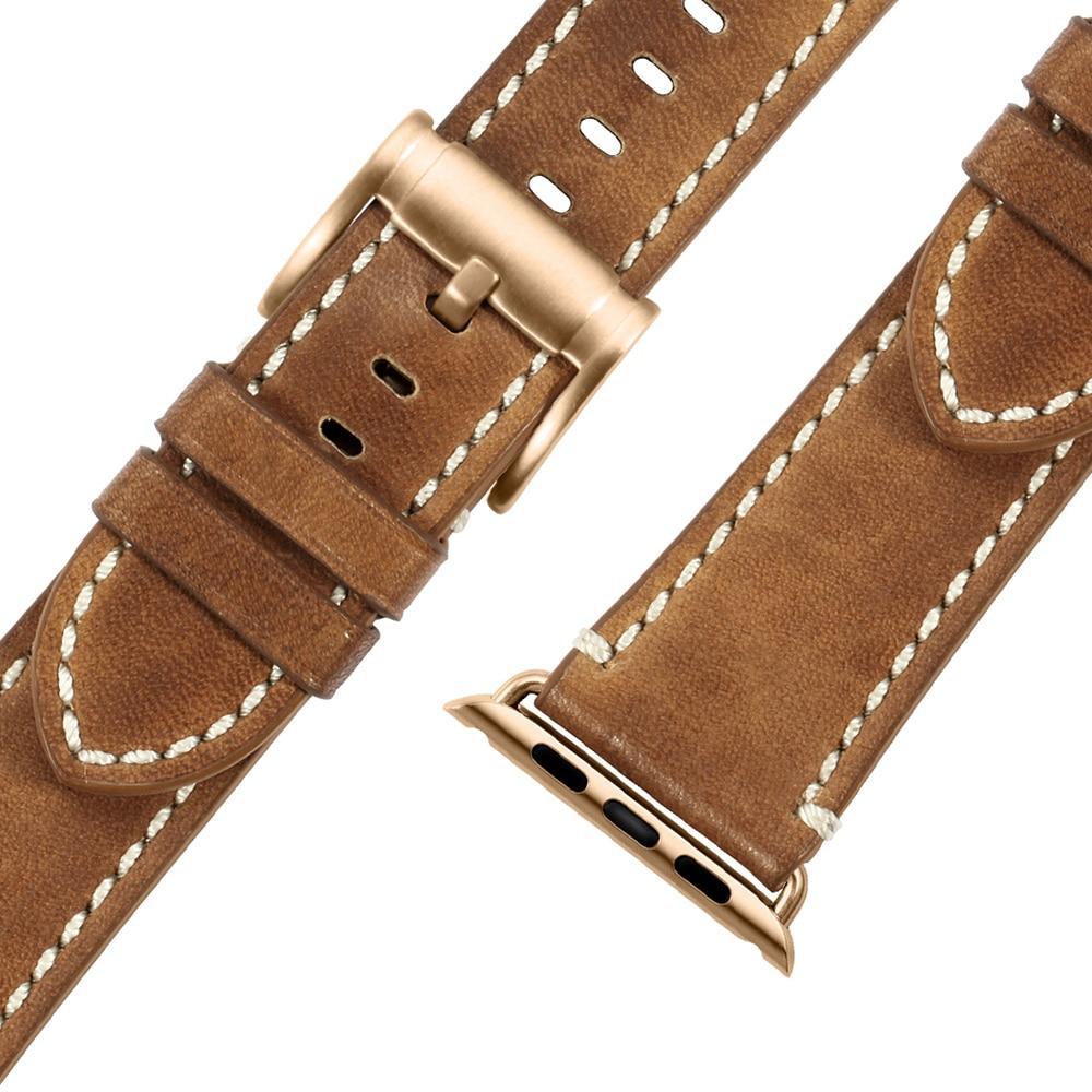 Apple Durable Faux Leather iWatch Band 42mm 38mm / 44mm 40mm for  Apple Watch Series 4 3 2 1 for Apple Watch Strap