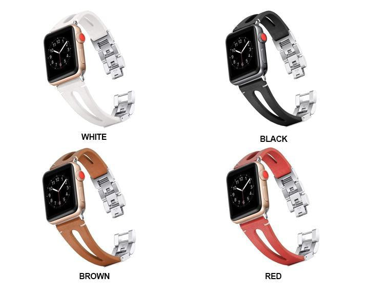 Premium Leather Watch Strap & Band for iWatch Series 7 6 5