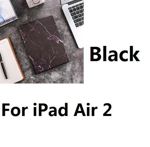 Apple For iPad Air2 B Hard Marble Pattern PC Material Support Protective Cover Case For iPad Air 1 2 Mini 1234 iPad 234 iPad 2017 2018 9.7inch
