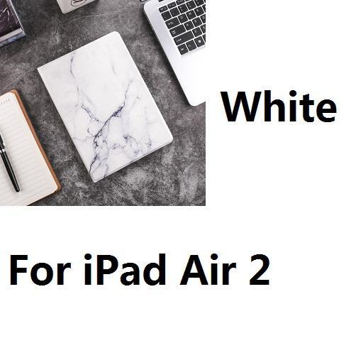 Apple For iPad Air2 W Hard Marble Pattern PC Material Support Protective Cover Case For iPad Air 1 2 Mini 1234 iPad 234 iPad 2017 2018 9.7inch