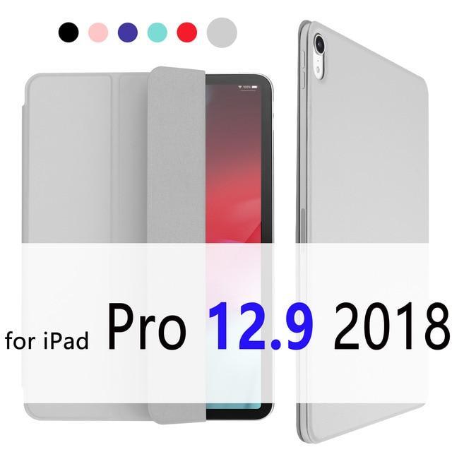 Apple Gray 12.9 iPad Pro 12.9  case for 11" 2018, Magnetic Ultra Slim Smart Cover easy to Attach & Charge