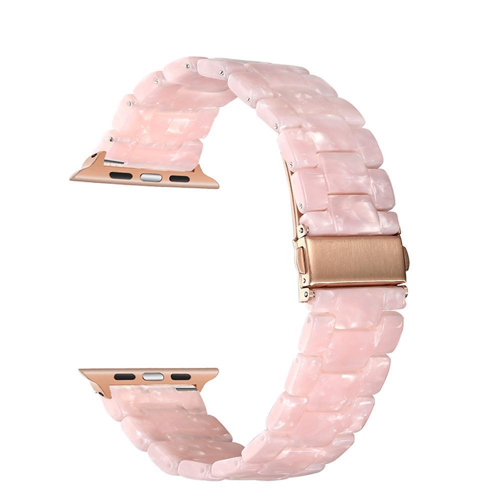 Apple Immitation Ceramic Watchband for iWatch Apple Watch 38mm 40mm 42mm 44mm Series 1 2 3 4 Resin Band Wrist Strap Bracelet