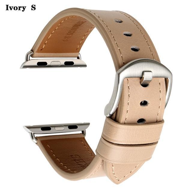 Apple Ivory S / For Apple Watch 38mm Watch Accessories Genuine Leather For Apple Watch Band 44mm 40mm & Apple Watch Bands 42mm 38mm Series 4 3 2 1 Watch Strap