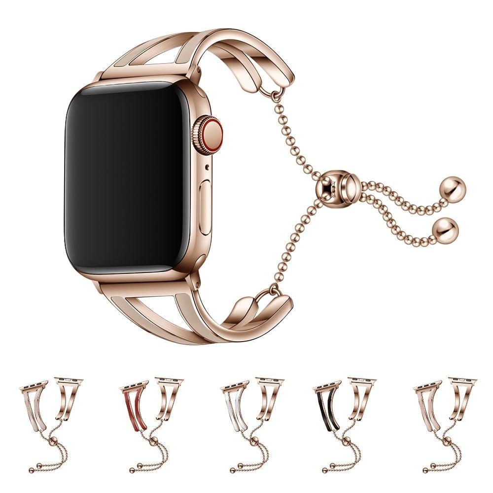 Jewelry Strap for Apple Watch Band Series 7 6 5 4 Stainless Steel