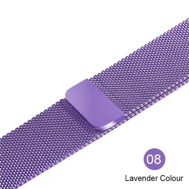 Apple lavender / For 38MM and 40MM milanese loop for apple watch Series 1 2 3 4 5 band for iwatch stainless steel strap Magnetic buckle 38mm 40mm 42mm44mm Bracelet