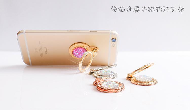thumbnail image 2 of Fycyko Compatible For [2Pack] Phone Ring Holder Metal Finger Grip 360° Rotation 180°Flip Kickstand Universal Floral Phone Grip Stand With All Smartphones Tablets And Phone Case - Rose Gold Silver 2 of 11