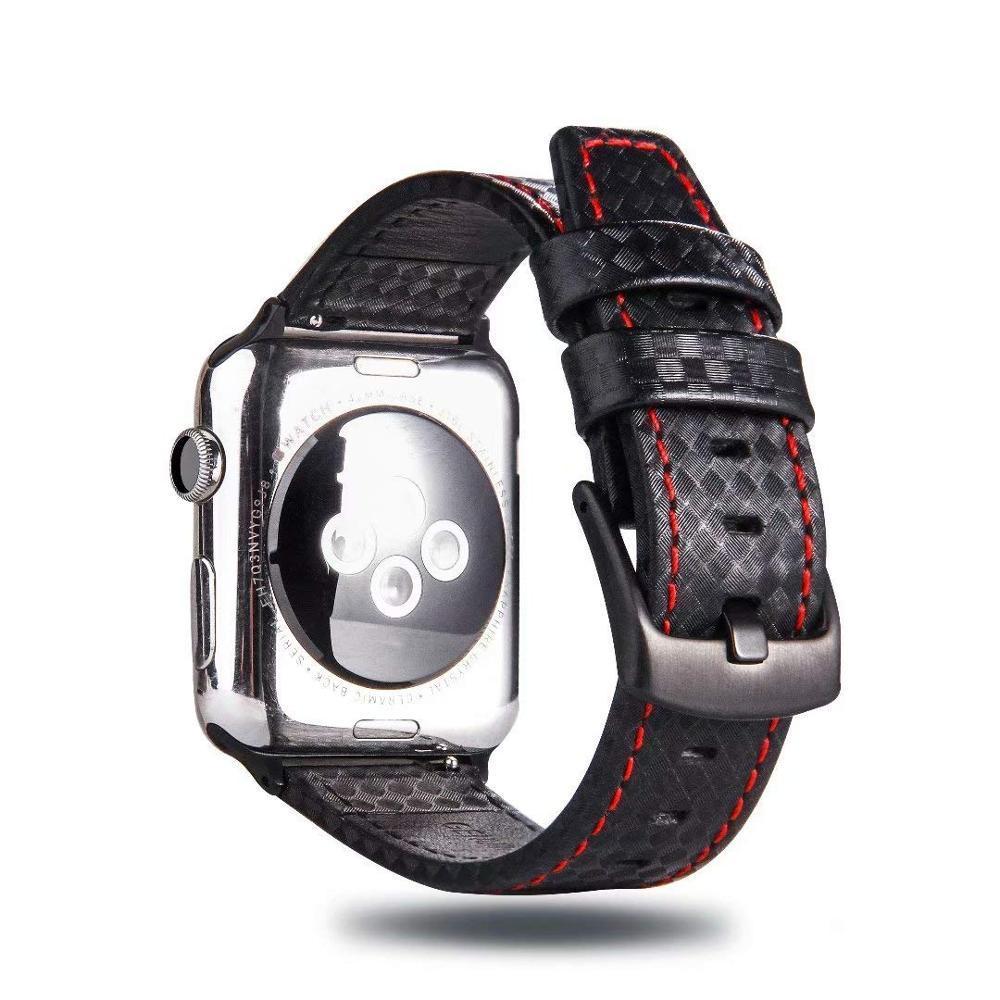 Straps Apple Watch 3 Carbon Fiber  Carbon Fiber Apple Watch Band - Pattern  Strap - Aliexpress