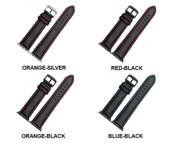 Carbon Fiber Pattern Leather Watch Strap Men 39;s Accessories 18mm 20mm  21mm 22mm 23mm 24mm Black Red Watchband Bracelet wristband | Lazada PH