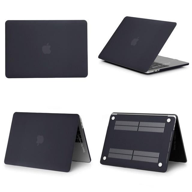 Apple Matte Black / 12 inch A1534 New Laptop Case For Apple MacBook Air Pro Retina 11 12 13 15 for mac book 13.3 inch with Touch Bar Sleeve Shell + Keyboard Cover