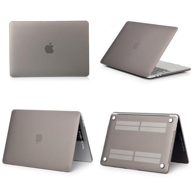 Apple Matte Gray / 12 inch A1534 New Laptop Case For Apple MacBook Air Pro Retina 11 12 13 15 for mac book 13.3 inch with Touch Bar Sleeve Shell + Keyboard Cover