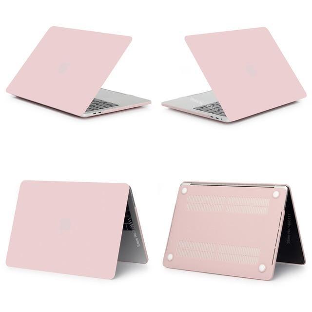 Apple Matte New Pink / 12 inch A1534 New Laptop Case For Apple MacBook Air Pro Retina 11 12 13 15 for mac book 13.3 inch with Touch Bar Sleeve Shell + Keyboard Cover