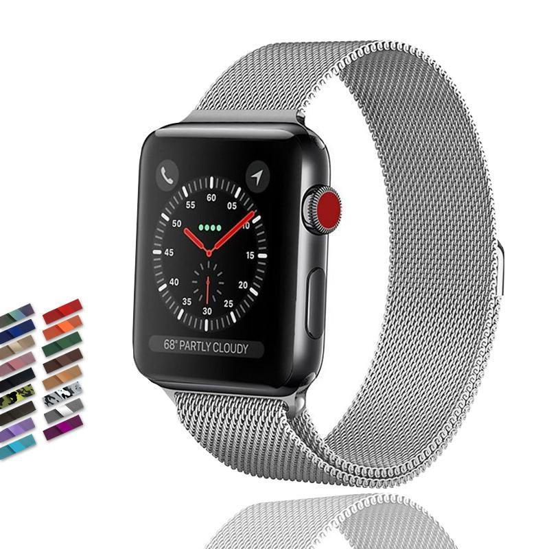 Milanese Loop for Apple Watch Series 7 6 5 iWatch Premium Steel Strap