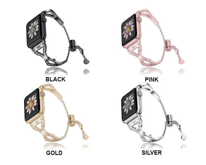 New Diamond Stainless Steel Strap Women Bracelet Series 7 6 5 4 3 2