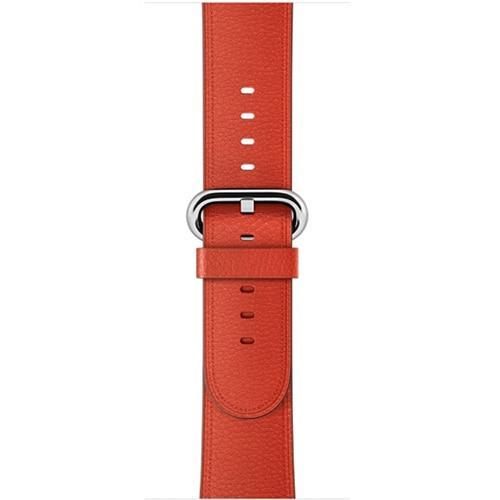 Silicone Watch Band / Strap for Apple Watch in Crimson Red w/ Stainless Steel Buckle | Barton