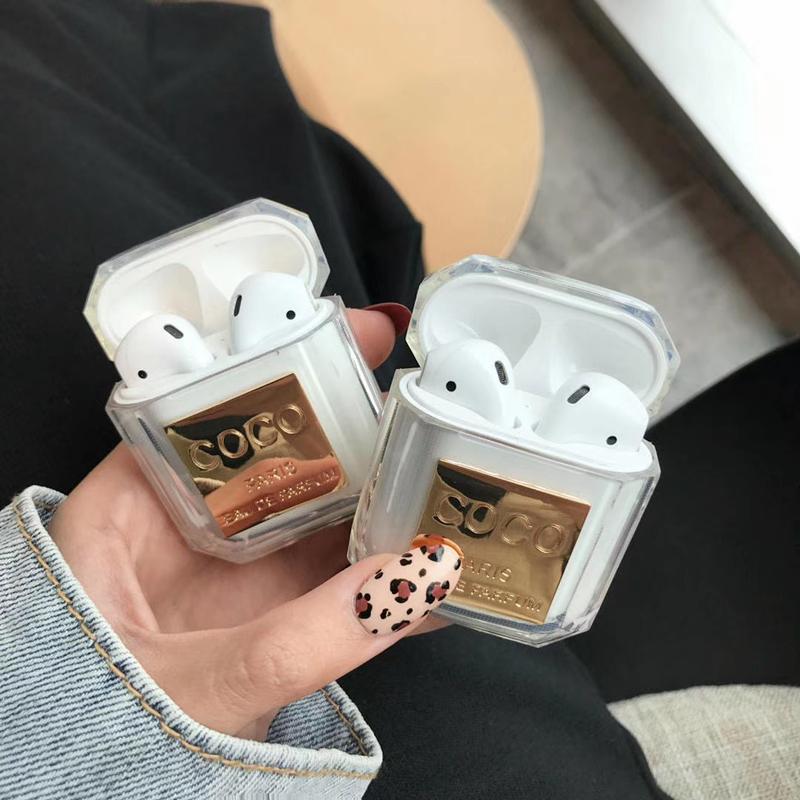 Apple Perfume bottle Silicone Case For Airpods Earphone Protective Case Luxury Shockproof and Drop Clear Soft TPU Case For Apple