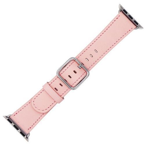 Apple fashion Watch Soft Pink Classic Buckle Leather Band 42mm, Brand New Sealed!