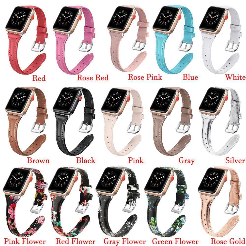 Apple Copy of Pulseira strap For apple watch 5 4 3 2 1 42mm 38mm 44mm 40mm belt for iWatch band leather Bracelet Accessories women's - USA Fast Shipping