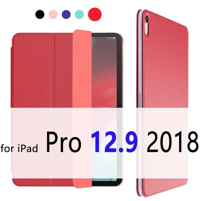 Apple Red 12.9 iPad Pro 12.9  case for 11" 2018, Magnetic Ultra Slim Smart Cover easy to Attach & Charge