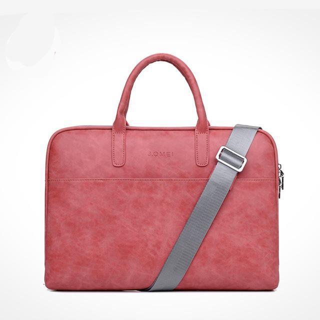 Apple Red / 13" Fashion Waterproof Scratch-resistant Laptop Briefcase 13 14 15 inch Notebook Shoulder Bag Carry Case For women and men