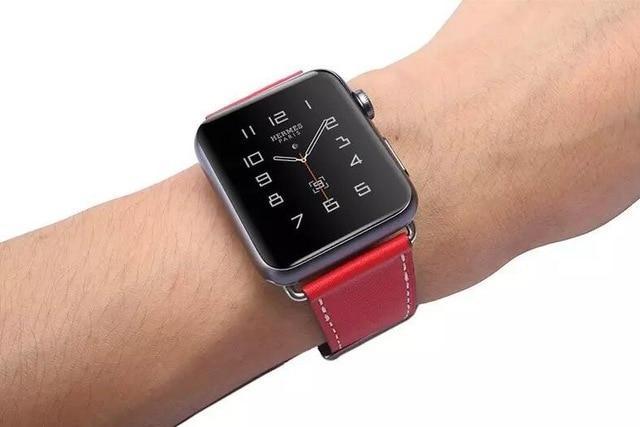 Apple red / for 38mm and 40mm High quality Leather loop for iWatch 4 40mm 44mm Sports Strap Single Tour band for Apple watch 42mm 38mm Series 1&2&3