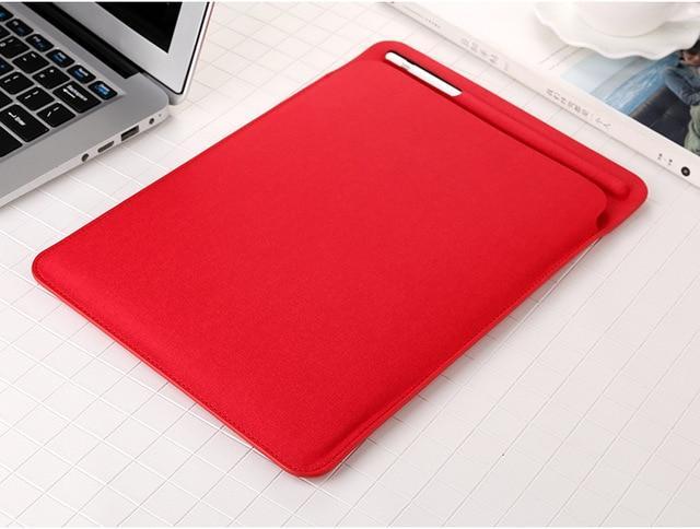 Apple Red NEW iPad Pro 10.5 11 Linen finish Sleeve Case bag  for A1980  with pencil holder