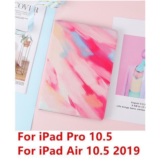 Apple Red Pro 10.5 For iPad 9.7 2017 2018 Case A1893 Silicone Soft Back Marble PU Leather Smart Cover for iPad Air 2 1 Pro 10.5 Mini 1 2 3 4 Funda