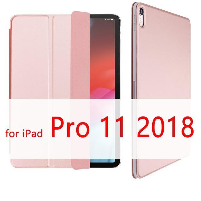 Apple Rose Gold 11 iPad Pro 12.9  case for 11" 2018, Magnetic Ultra Slim Smart Cover easy to Attach & Charge
