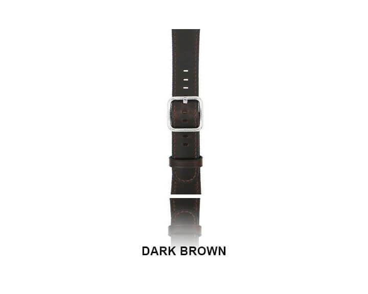 Silver buckle Apple Watch Band Premium Leather Strap Series 8 7 6 5 4