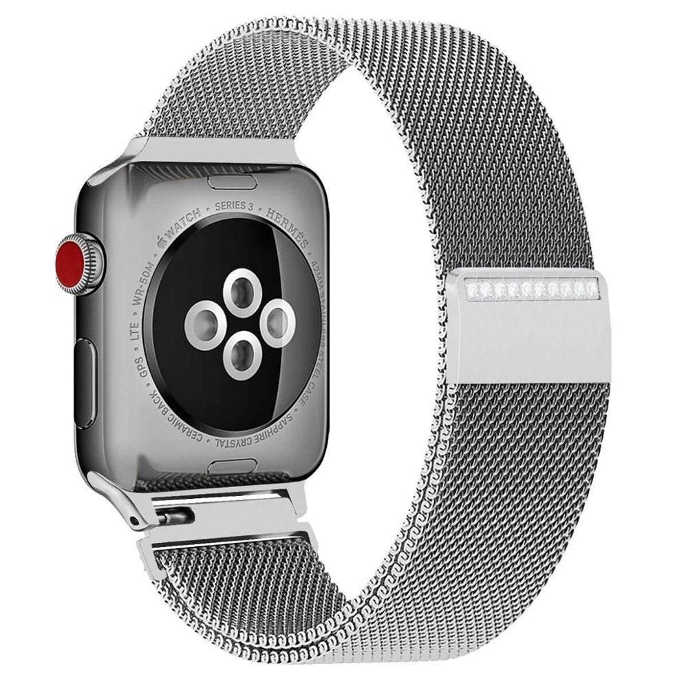 Apple Strap For Apple Watch band iwatch band 4 3 42mm 38mm 44mm 40mm Milanese Shining jewels apple watch 4 watch Accessories Bracelet