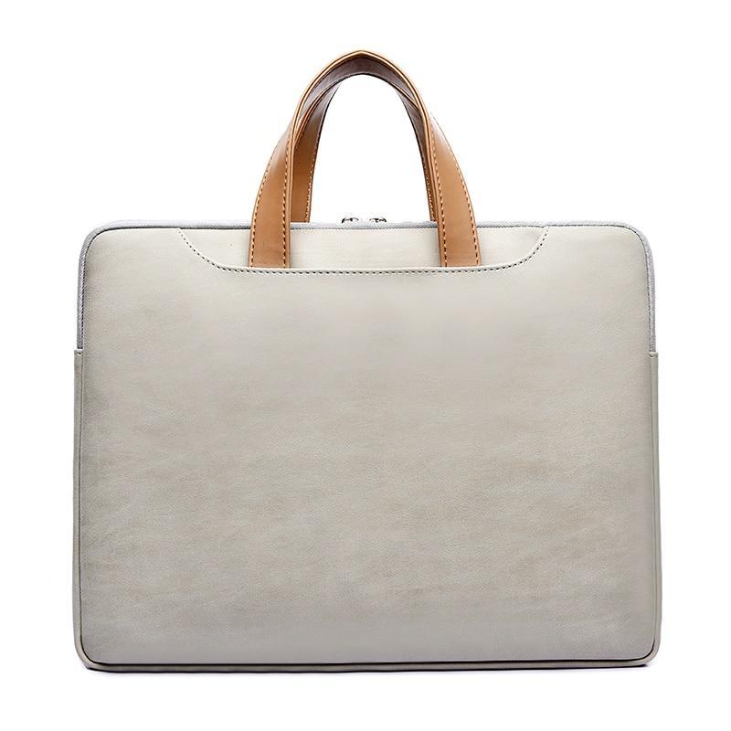 Apple Waterproof  PU Leather Laptop bag case casual Laptop bag for women 13 13.3 14 15 15.6 inch for Macbook pro case for men 2018