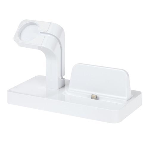 Apple white Charging Dock Stand Holder For Apple watch band 4 42mm 38mm iwatch 44mm 40mmIPhone X 87 7/8 Plus 6S plus charger station
