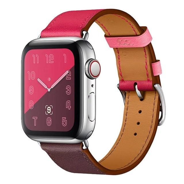 www. - Leather Loop For Apple watch band 44mm/ 40mm/ 42mm/ 38mm  iWatch strap Series 1 2 3