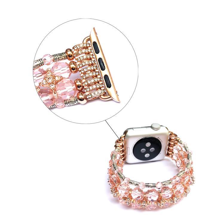Apple Women's Bling Glitter Diamonds crystal Bracelet for Apple Watch Band Series 1 2 3 4 44mm/ 40mm/ 42mm/ 38mm Wrist Strap Watch Band Belt
