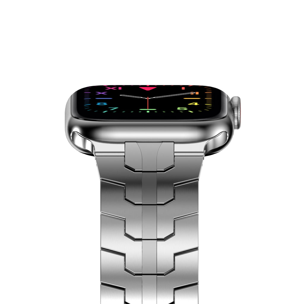 Black or Silver Metal Premium Steel for Men Apple Watch Band Series 8