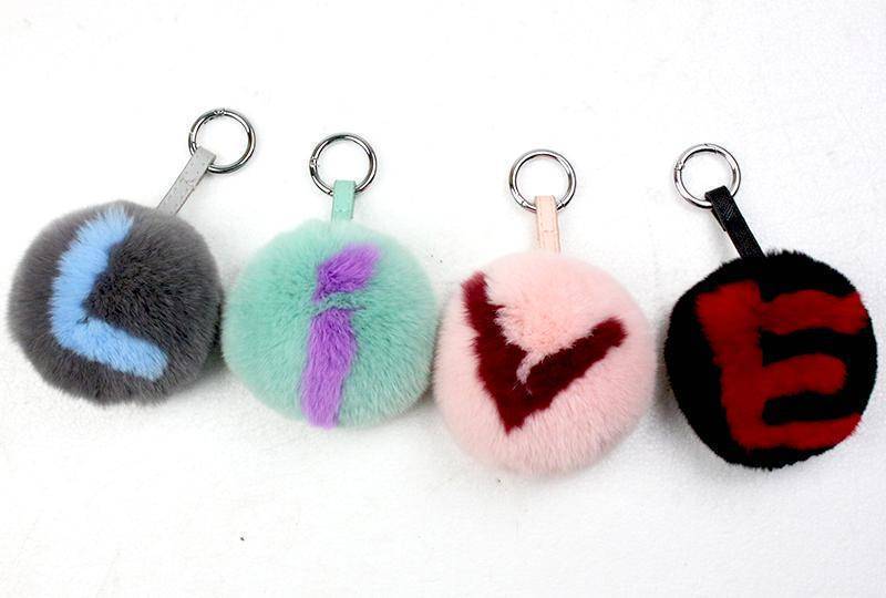 A-Z Letters, Real Rabbit Fur Small 10cm Ornament