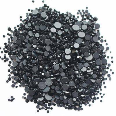 bag accessories black 17 Colors, Hotfix, Iron on Flatback Rhinestones, Mix Size(2mm-6mm) 2500 pcs stones