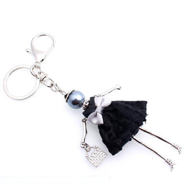 bag accessories Bow Handmade Doll keychain